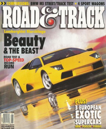 ROAD & TRACK 2002 MAY - HAMANN Z8 vs 360 SPYDER vs TECHART GT STREET, M3 GTR*